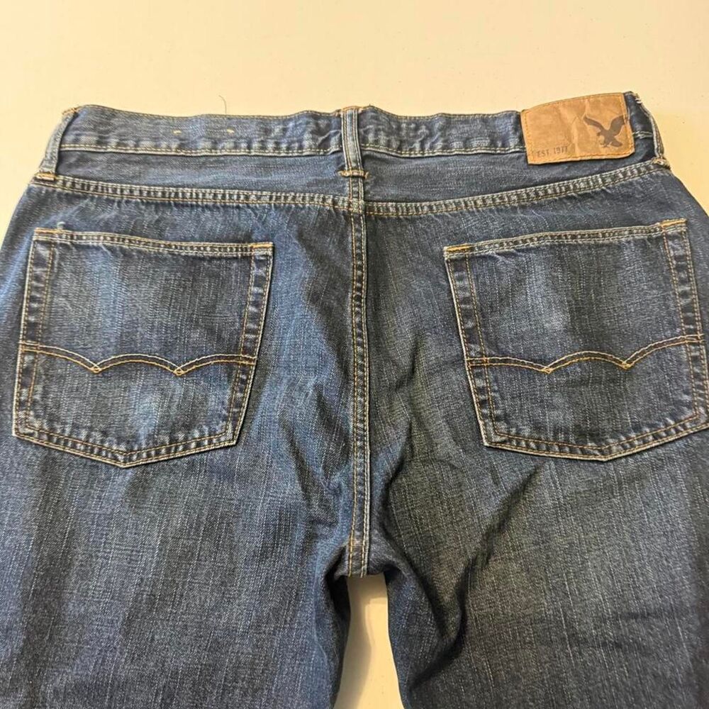 American-eagle Men's Blue and Navy Jeans